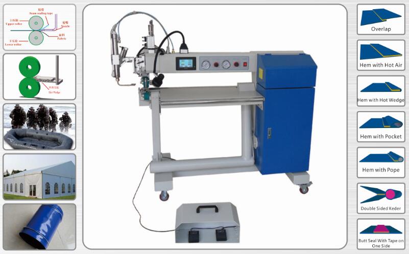 RF-A12T hot air welding machine with table