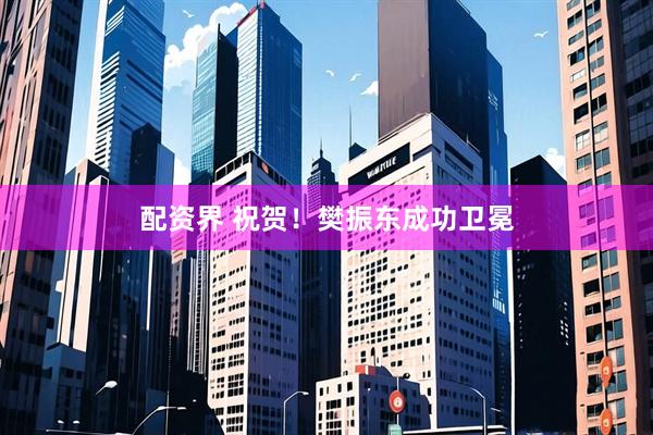 配资界 祝贺！樊振东成功卫冕